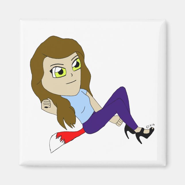 Chibi-Foxy-Girl-Magnet Magnet (Vorne)