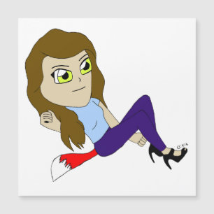 Chibi Foxy Girl Magnetkarte