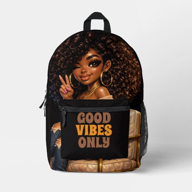 Chibi Frau Rucksack – Stylische Anime Mode Tasche (Vorderseite)