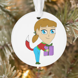 chibi Füchschen Mädchen    Ornament