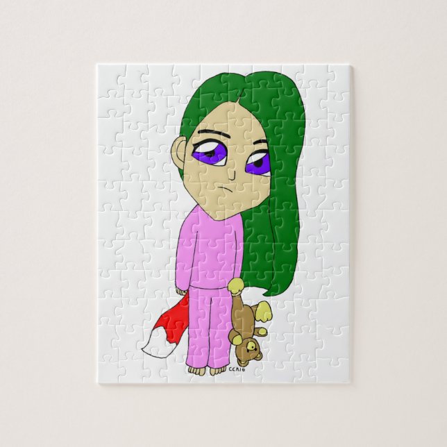 Chibi-Fuchsmädchen Puzzle (Vertikal)