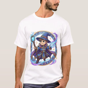 Chibi-Galaxie-Zauberer-Weg der Magie Kanji T-Shirt