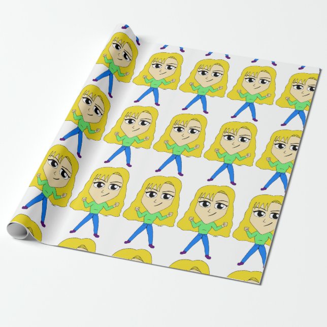 Chibi Geschenkpapier (Ungerollt)