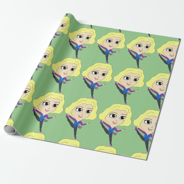 Chibi Geschenkpapier (Ungerollt)
