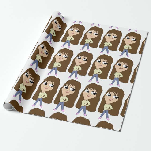 Chibi Geschenkpapier (Ungerollt)