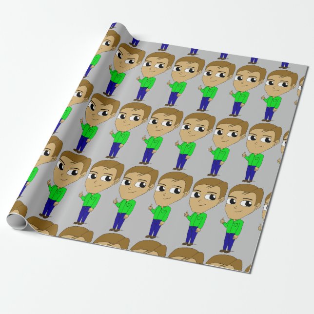 Chibi Geschenkpapier (Ungerollt)