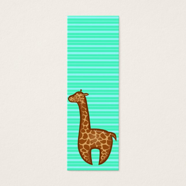 Chibi Giraffe Lesezeichen (Vorderseite)