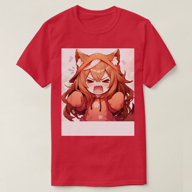 Chibi Girl Tragefoodie T-Shirt (Design vorne)