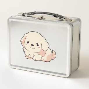 Chibi Golden Retriever Welppy Metall Brotdose