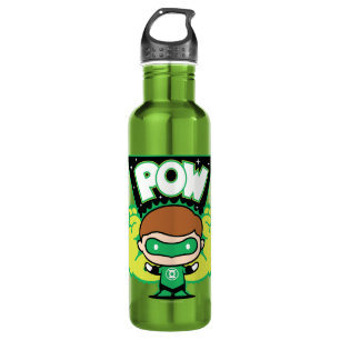 Chibi Green Lantern bilden Riesenfäuste Edelstahlflasche