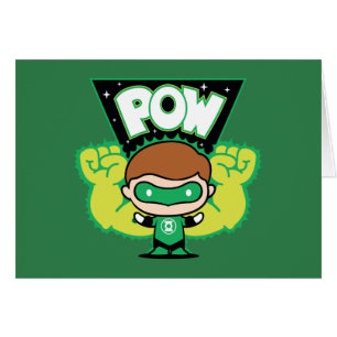 Chibi Green Lantern bilden Riesenfisten