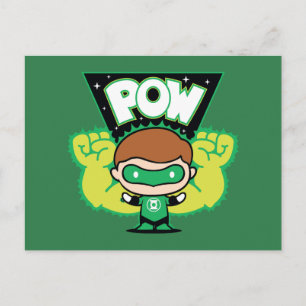 Chibi Green Lantern bilden Riesenfisten Postkarte
