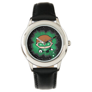 Chibi Green Lantern fliegen durch den Weltraum Armbanduhr