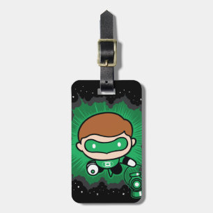 Chibi Green Lantern fliegen durch den Weltraum Gepäckanhänger