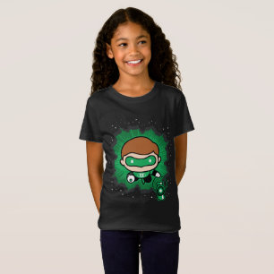 Chibi Green Lantern fliegen durch den Weltraum T-Shirt