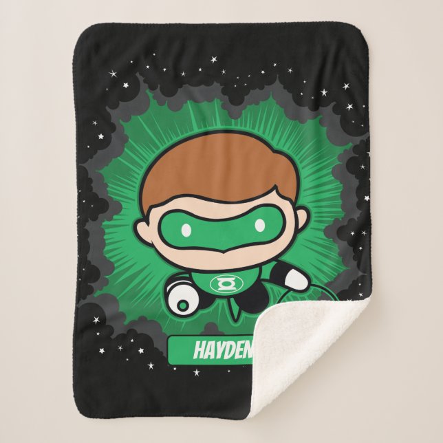 Chibi Green Lantern Flying Through Space Sherpadecke (Vorderseite)