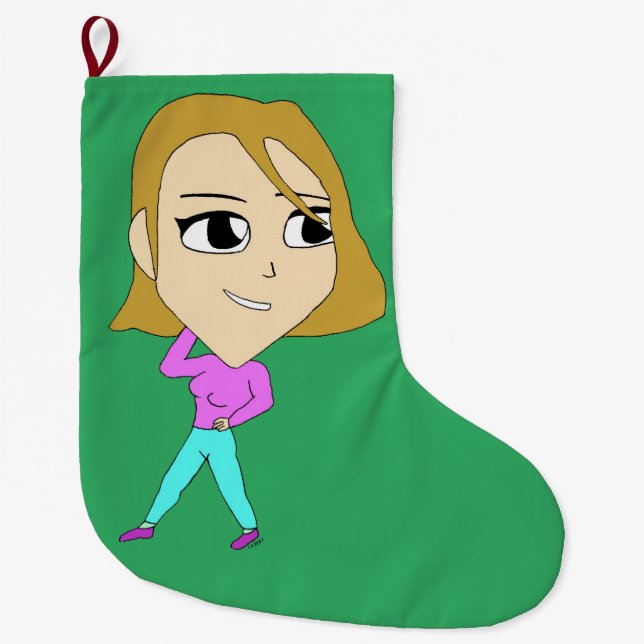 Chibi Großer Weihnachtsstrumpf (Vorderseite)