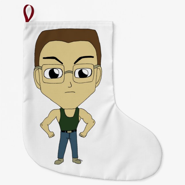 Chibi Großer Weihnachtsstrumpf (Vorderseite)
