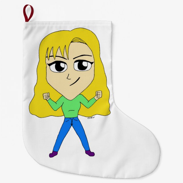 Chibi Großer Weihnachtsstrumpf (Vorderseite)