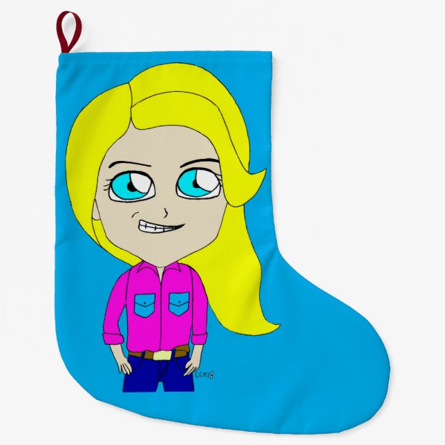 Chibi Großer Weihnachtsstrumpf (Vorderseite)