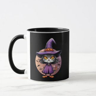 Chibi Halloween Hexenkat Tasse