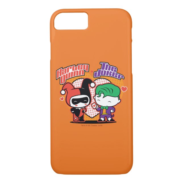 Chibi Harley Quinn & Chibi Joker Hearts Case-Mate iPhone Hülle (Rückseite)