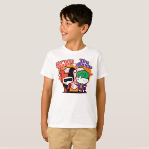 Chibi Harley Quinn & Chibi Joker Hearts T-Shirt