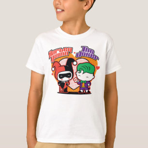 Chibi Harley Quinn & Chibi Joker Hearts T-Shirt