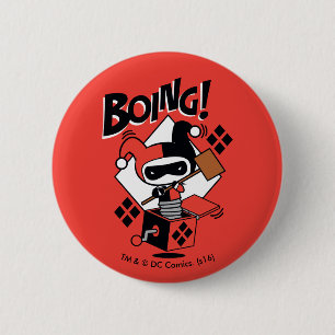 Chibi Harley-Quinn-in-einer-Box mit Hammer Button