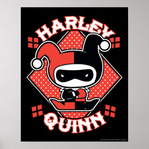 Chibi Harley Quinn macht Spagat Poster