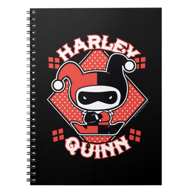 Chibi Harley Quinn spaltet Notizblock (Vorderseite)