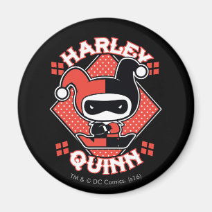 Chibi Harley Quinn Splits Magnet
