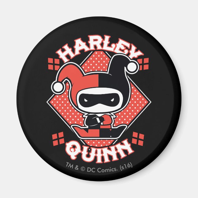 Chibi Harley Quinn Splits Magnet (Vorne)