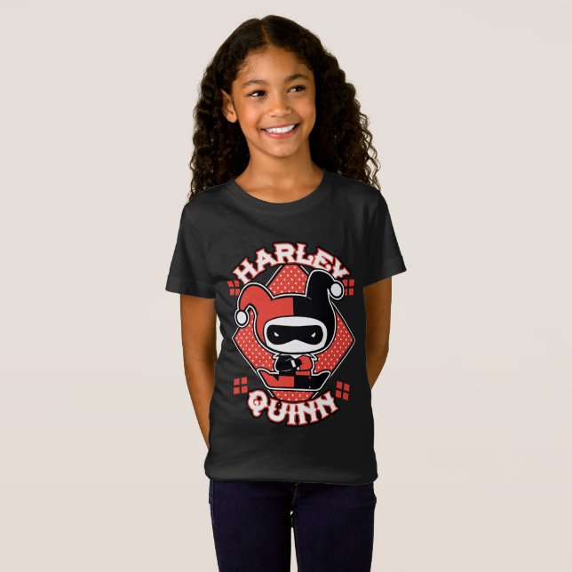 Chibi Harley Quinn Splits T-Shirt (Vorne ganz)