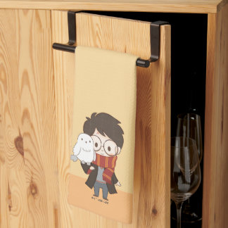 Chibi HARRY POTTER™ & Hedwig Geschirrtuch