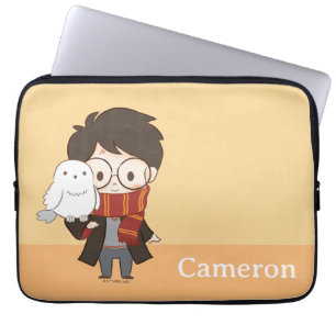 Chibi HARRY POTTER™ & Hedwig Laptopschutzhülle