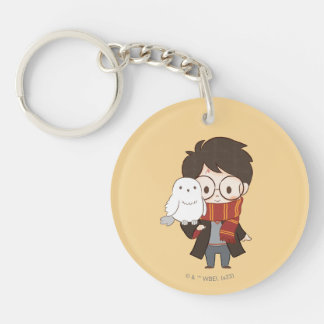 Chibi HARRY POTTER™ & Hedwig Schlüsselanhänger