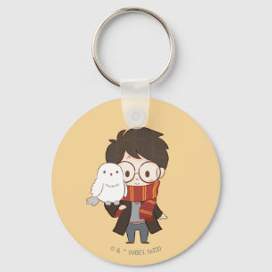 Chibi HARRY POTTER™ & Hedwig Schlüsselanhänger