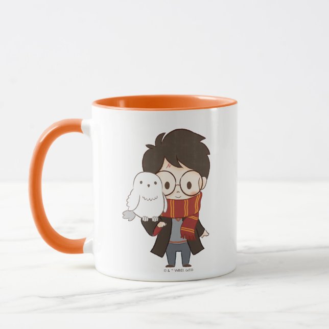 Chibi HARRY POTTER™ & Hedwig Tasse (Links)