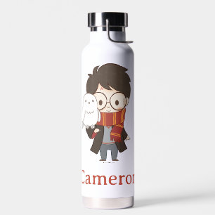 Chibi HARRY POTTER™ & Hedwig Trinkflasche