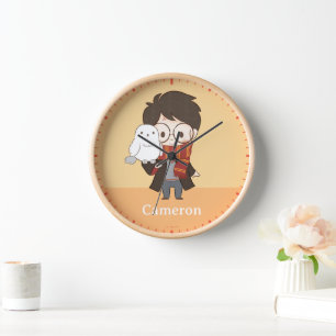Chibi HARRY POTTER™ & Hedwig Uhr
