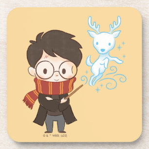Chibi HARRY POTTER™ Patronus Getränkeuntersetzer