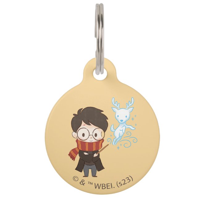 Chibi HARRY POTTER™ Patronus Haustiermarke (Vorderseite)