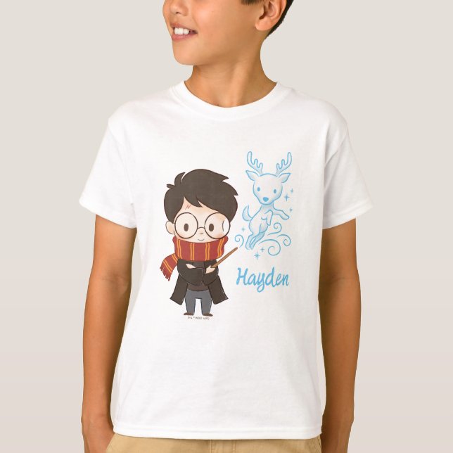 Chibi HARRY POTTER™ Patronus T-Shirt (Vorderseite)