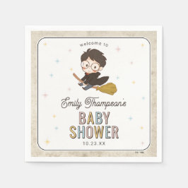 Chibi Harry Potter Zauberer Babyparty Serviette