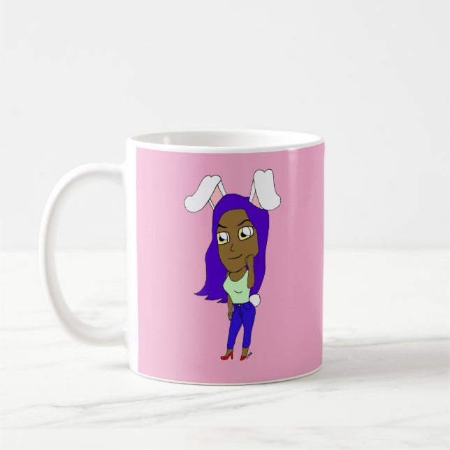 Chibi-Häschen-Mädchen Kaffeetasse (Links)
