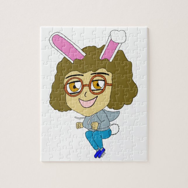 Chibi-Hasenmädchen  Puzzle (Vertikal)