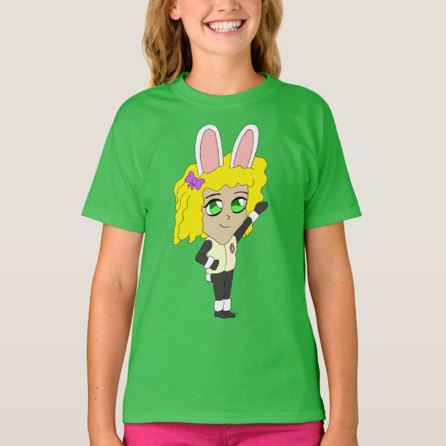 chibi Hasenmädchen   T-Shirt (Vorderseite)