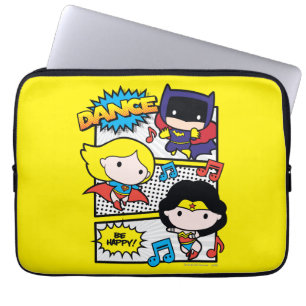 Chibi-Helden tanzen Laptopschutzhülle