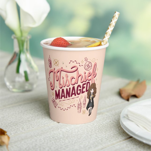 Chibi Hermione "Mischief Managed" Pappbecher (In Situ)